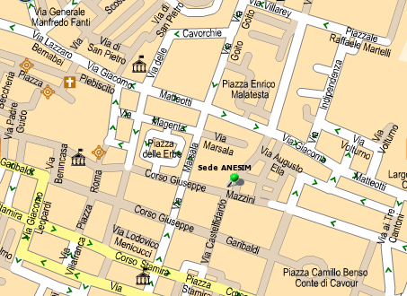 Mappa della ubicazione della sede ANESIM